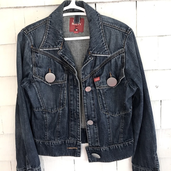 Miss Sixty Y2K Rare Large Button Denim Jean Jacket - Picture 2 of 8